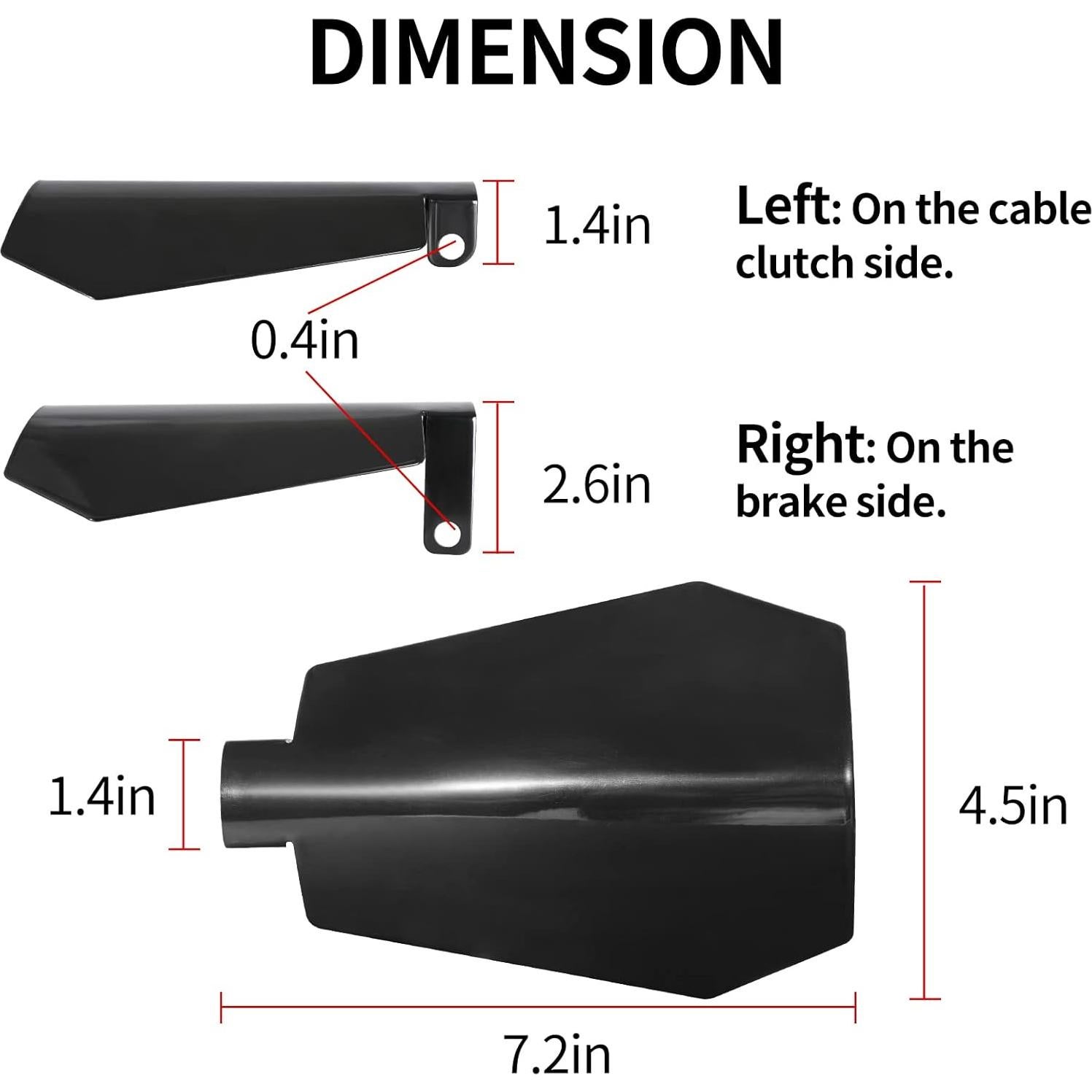Guardamanos Huazu para Harley Davidson 2007-2025 - Negros