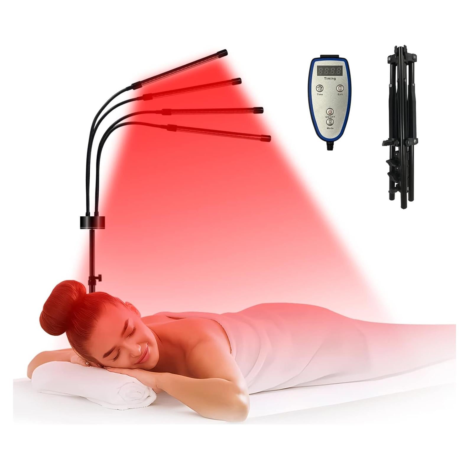 Terapia de Luz Roja Shyineyou 80 LEDs 660nm y 850nm Ajustable