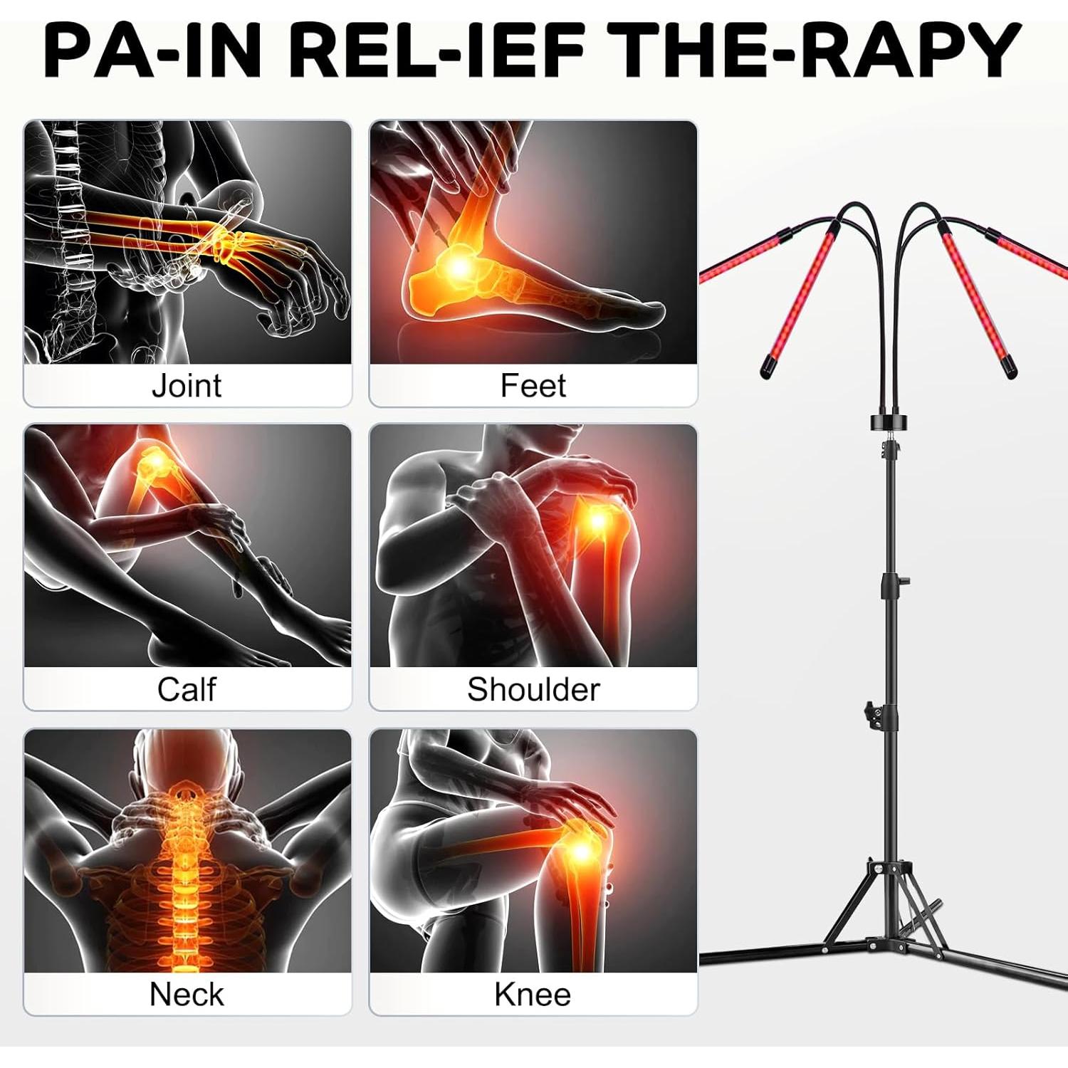 Terapia de Luz Roja Shyineyou 80 LEDs 660nm y 850nm Ajustable