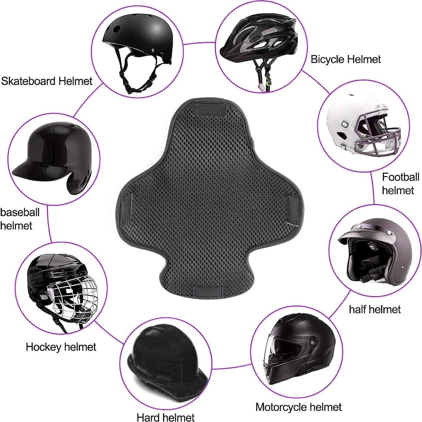 Acolchado Interior para Casco de Motocicleta Shkalacar 29.5x26.5cm