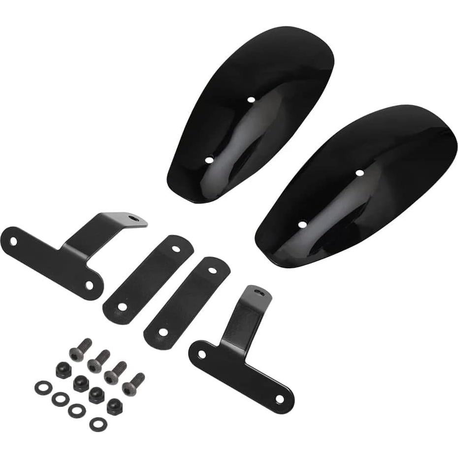Deflectores de Mano GYMARK JY-192 para Motocicleta, Negro