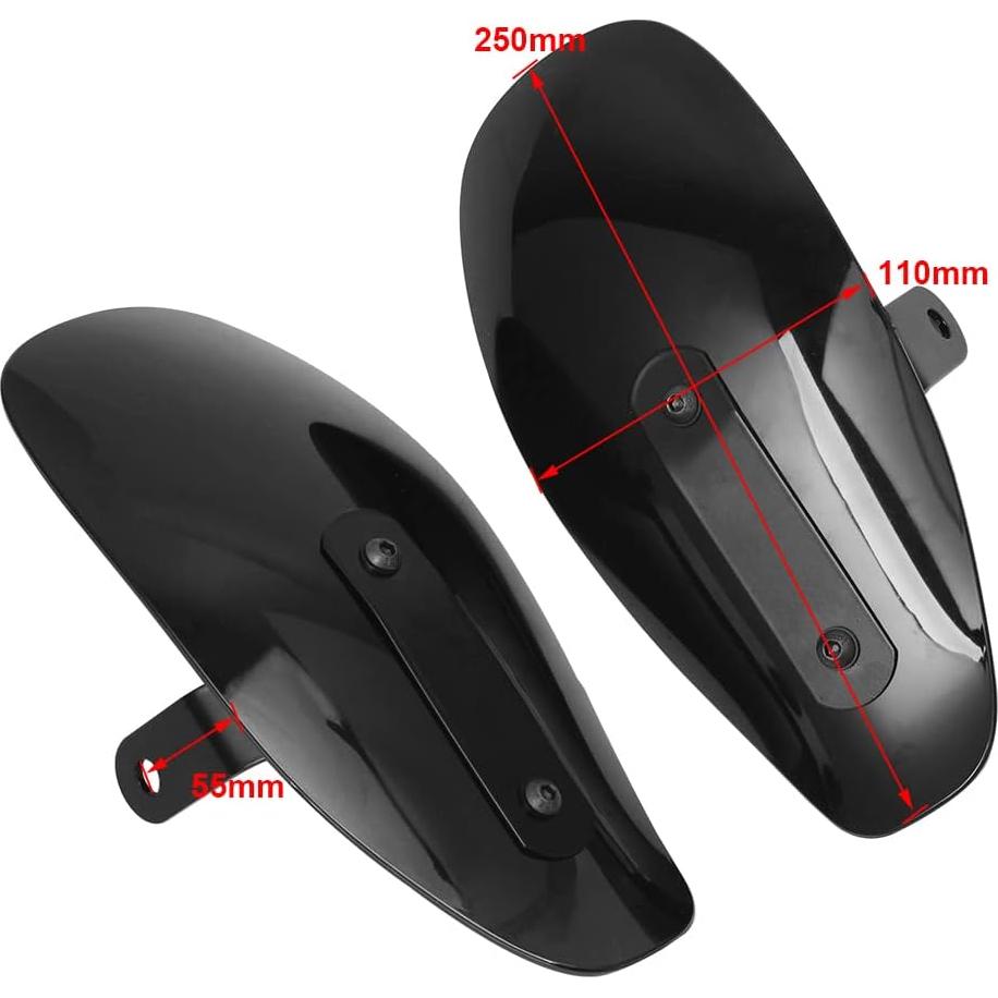 Deflectores de Mano GYMARK JY-192 para Motocicleta, Negro