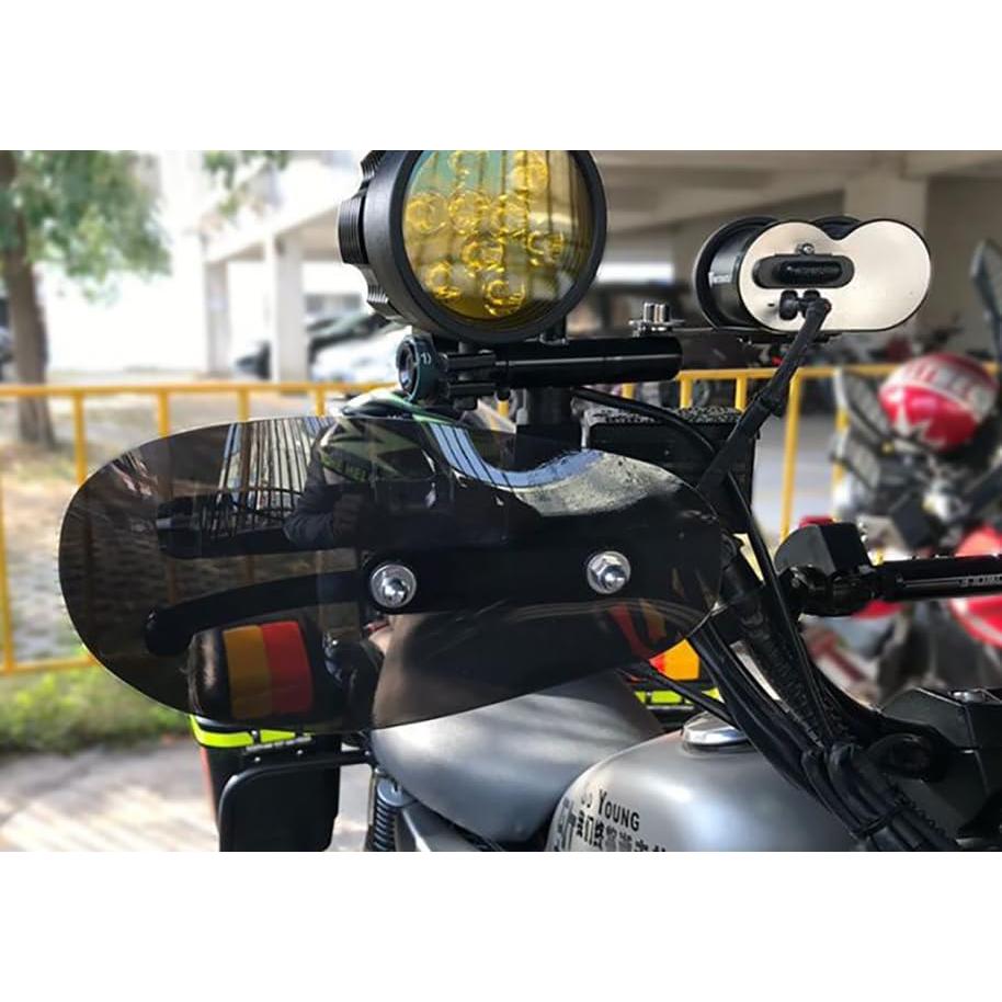 Deflectores de Mano GYMARK JY-192 para Motocicleta, Negro