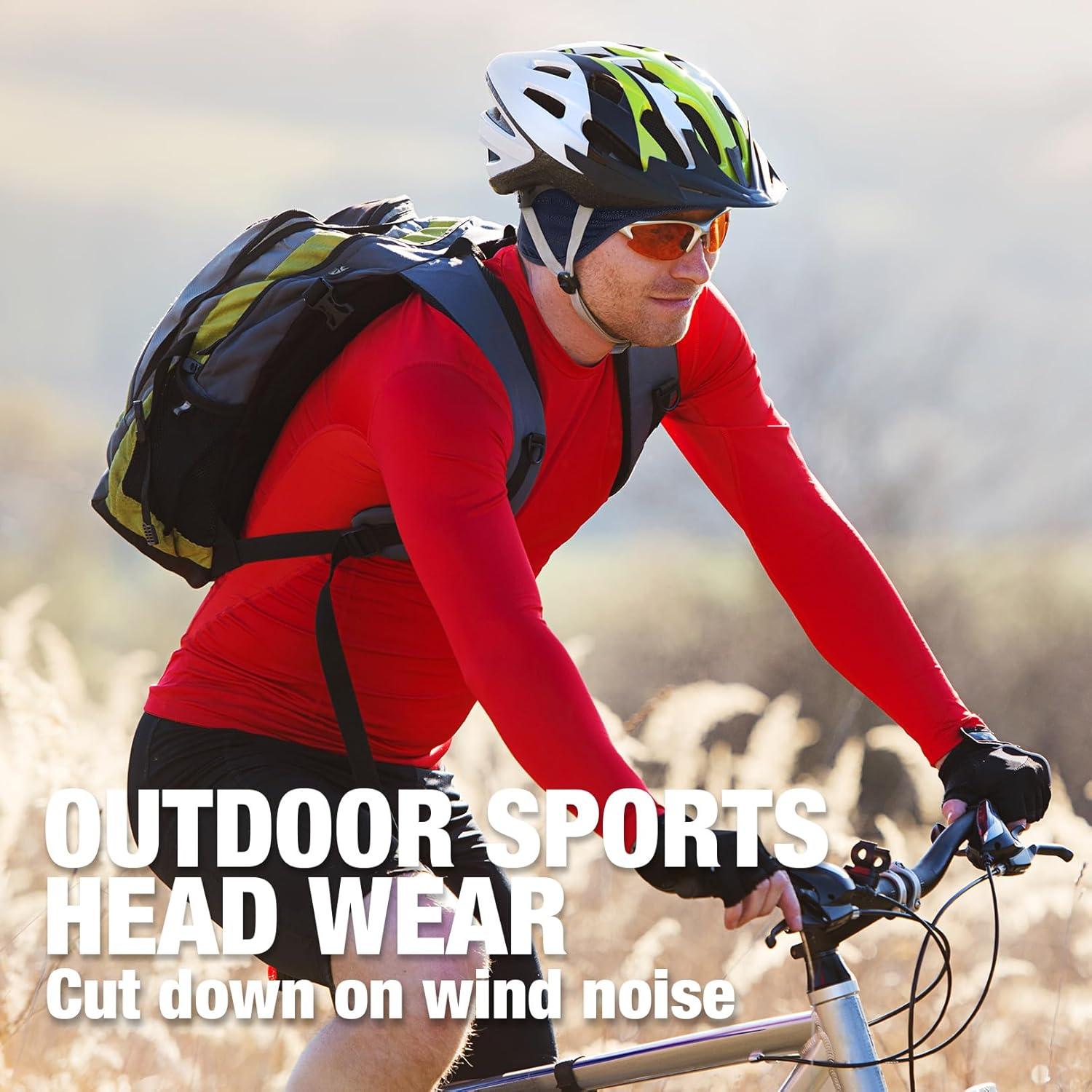 Gorro de Enfriamiento MELASA para Ciclismo y Running - Negro y Gris