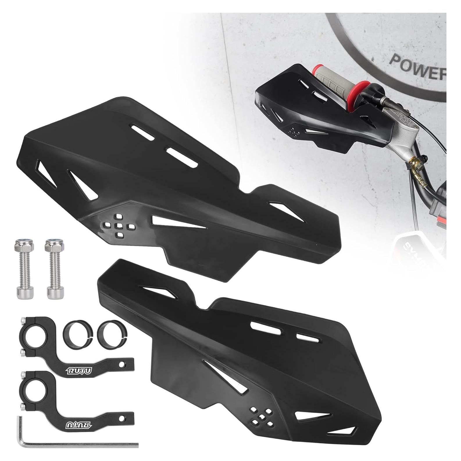 Protectores de Manos RUTU para Motocicleta 22mm - Negro