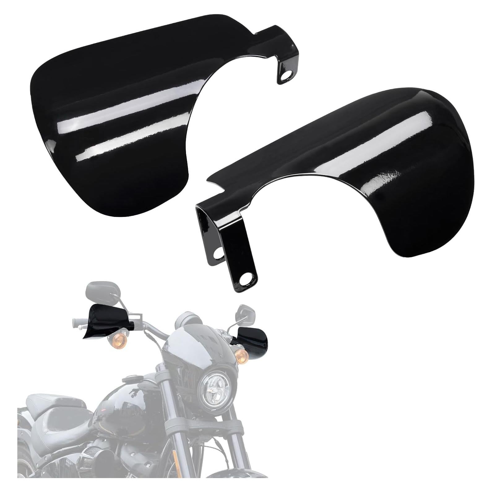 Guardabarros de Motocicleta KEMIMOTO Negro 1 Par Compatible Softail Dyna
