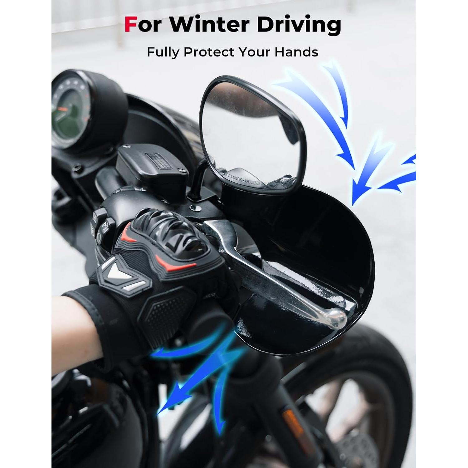 Guardabarros de Motocicleta KEMIMOTO Negro 1 Par Compatible Softail Dyna