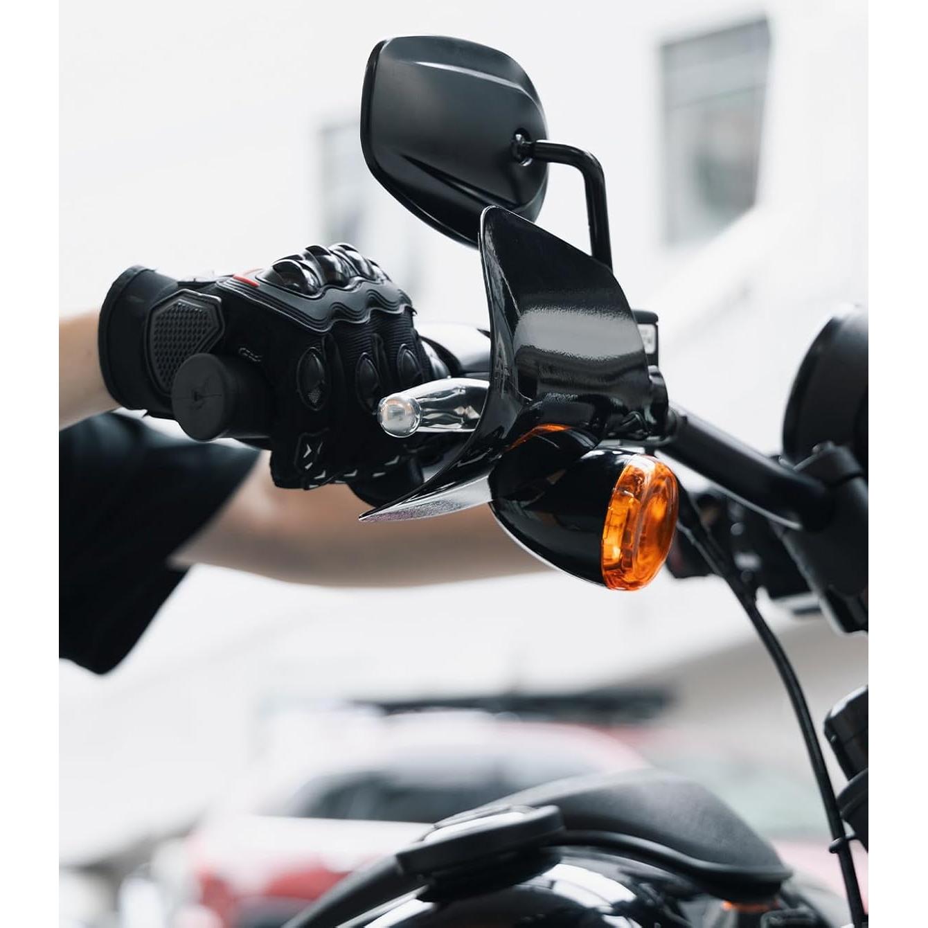 Guardabarros de Motocicleta KEMIMOTO Negro 1 Par Compatible Softail Dyna