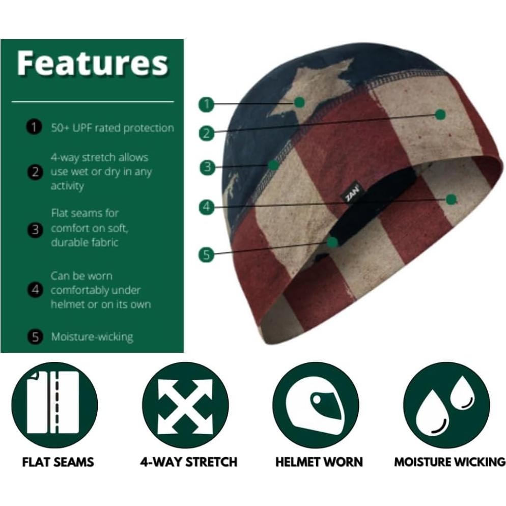 Pasamontañas Beanie Zanheadgear SportFlex Unisex Negro