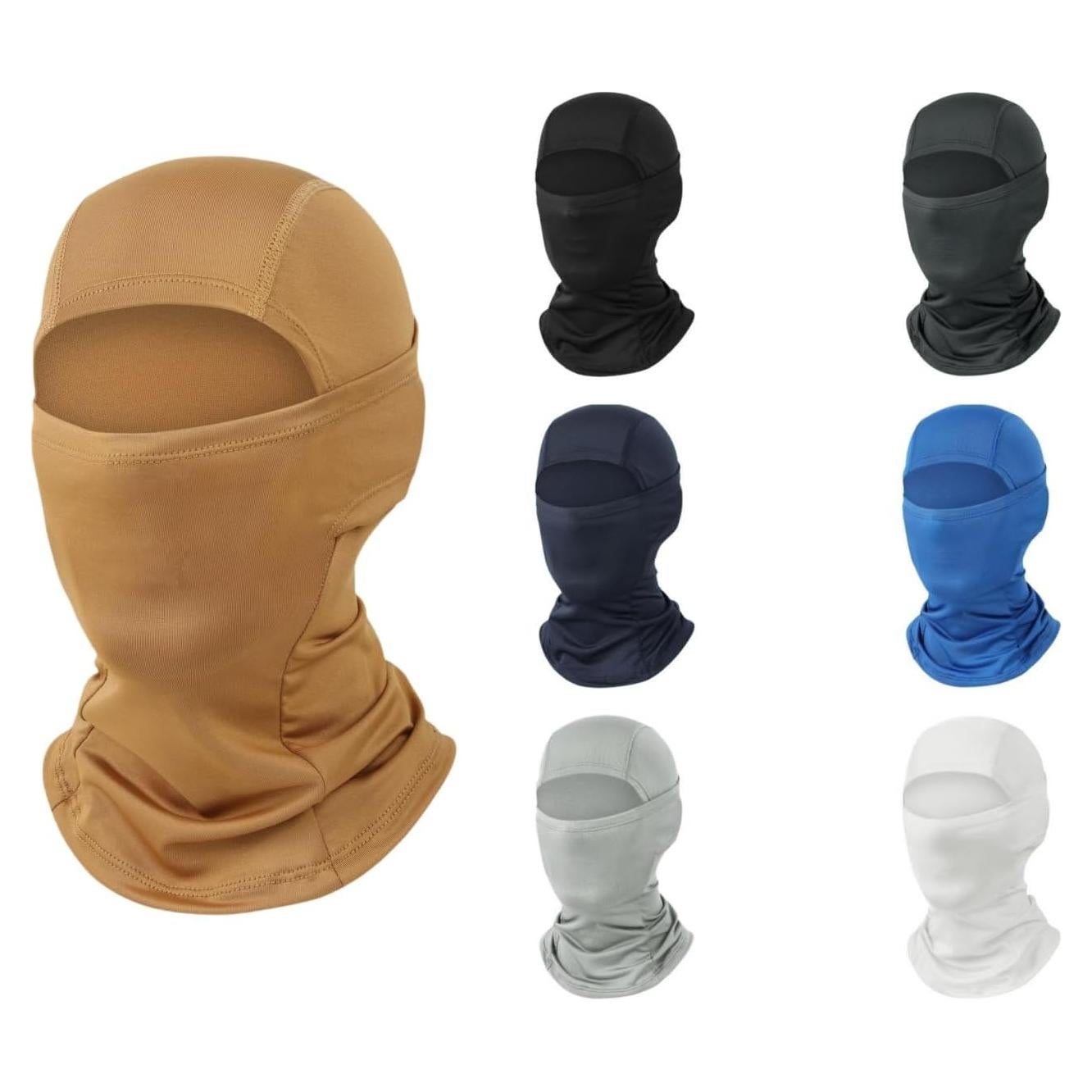 Balaclava LLmoway Unisex Marrón Protección Solar Ciclismo