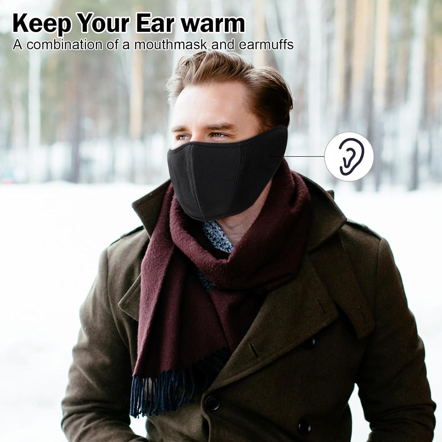 Paquete de 9 Medias Máscaras de Invierno para Motocicleta - Negro