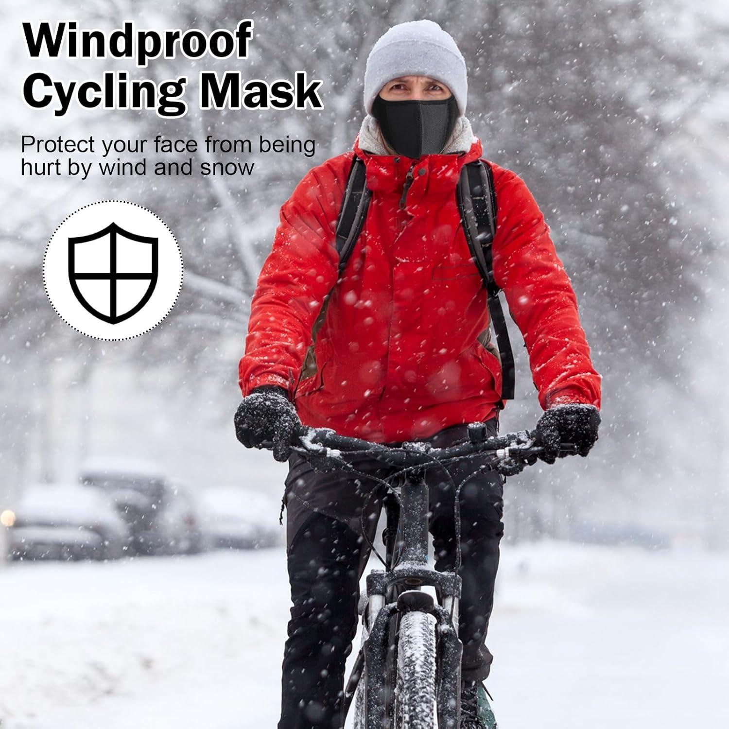 Paquete de 9 Medias Máscaras de Invierno para Motocicleta - Negro