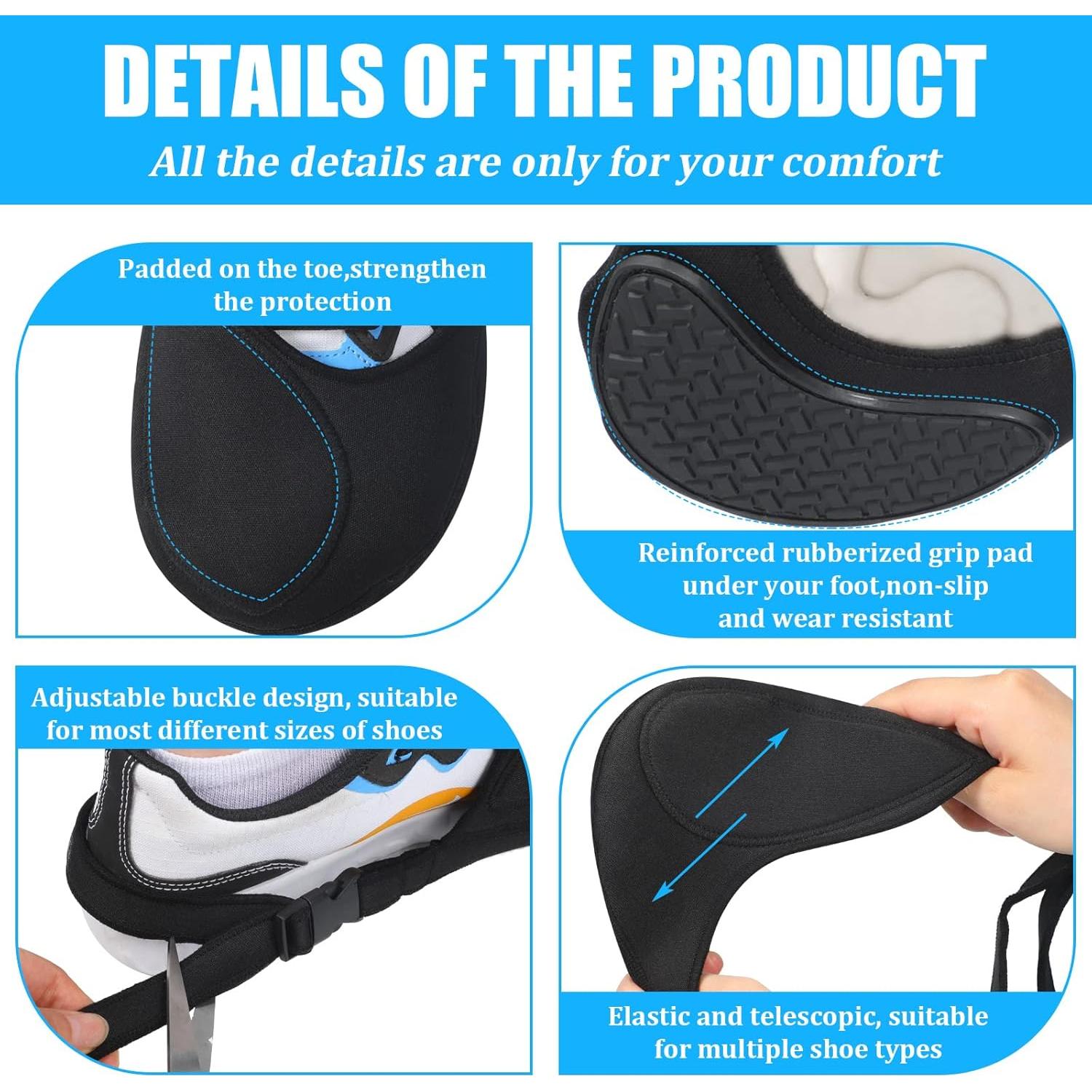 Tallew 2 Piezas Protector de Zapatos de Motocicleta Unisex