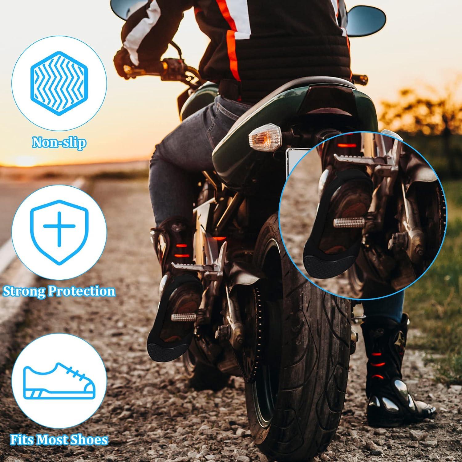 Tallew 2 Piezas Protector de Zapatos de Motocicleta Unisex