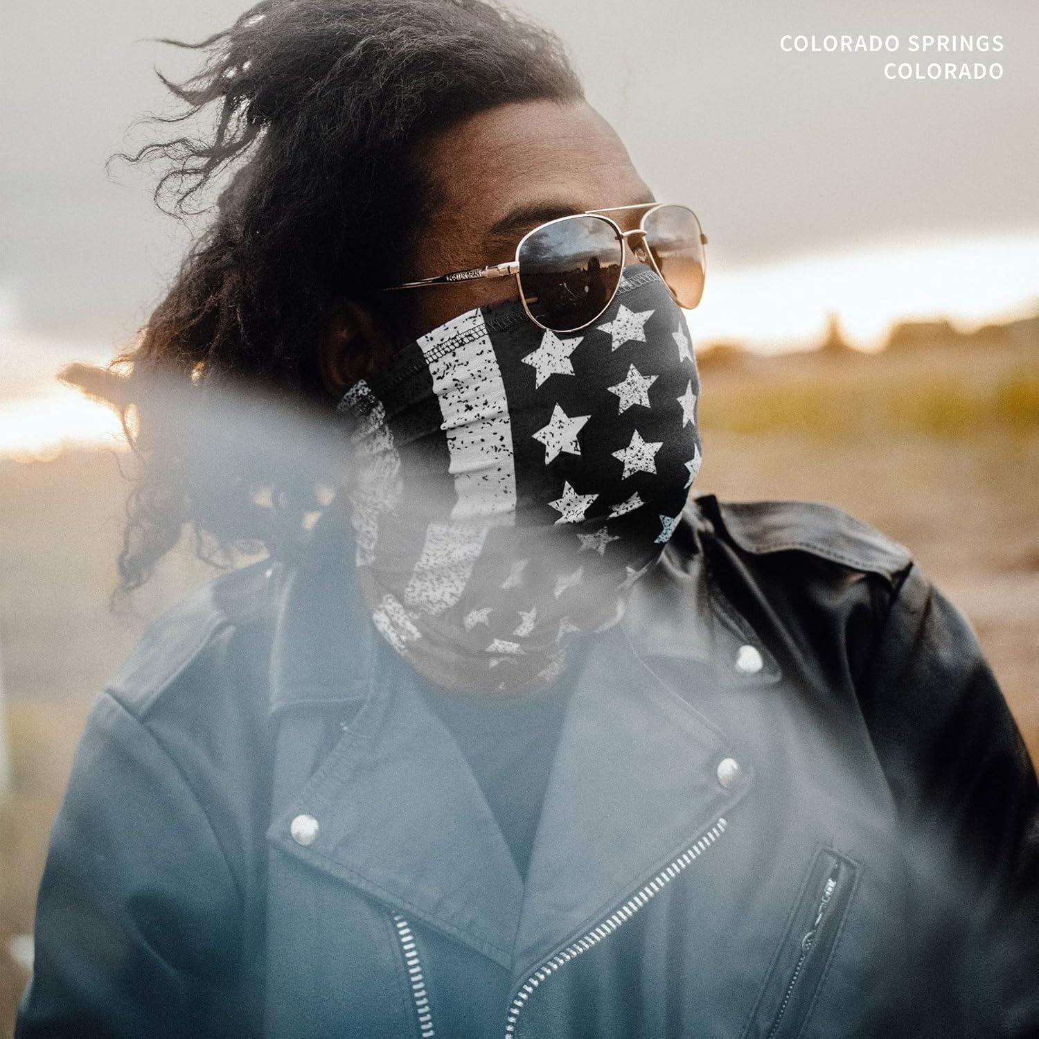 Máscara Facial Sin Costuras Indie Ridge para Motocicleta y Outdoor