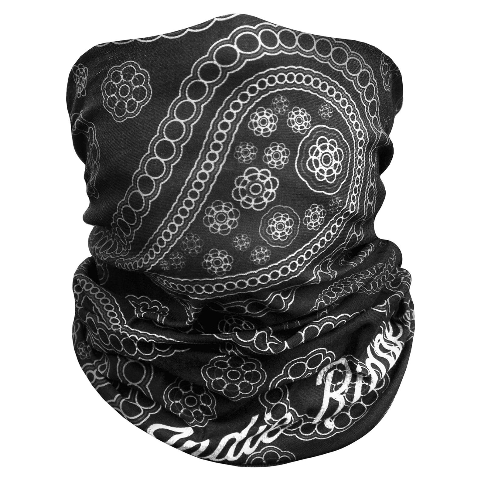 Máscara Facial Motocicleta Indie Ridge Paisley - Transpirable y UV