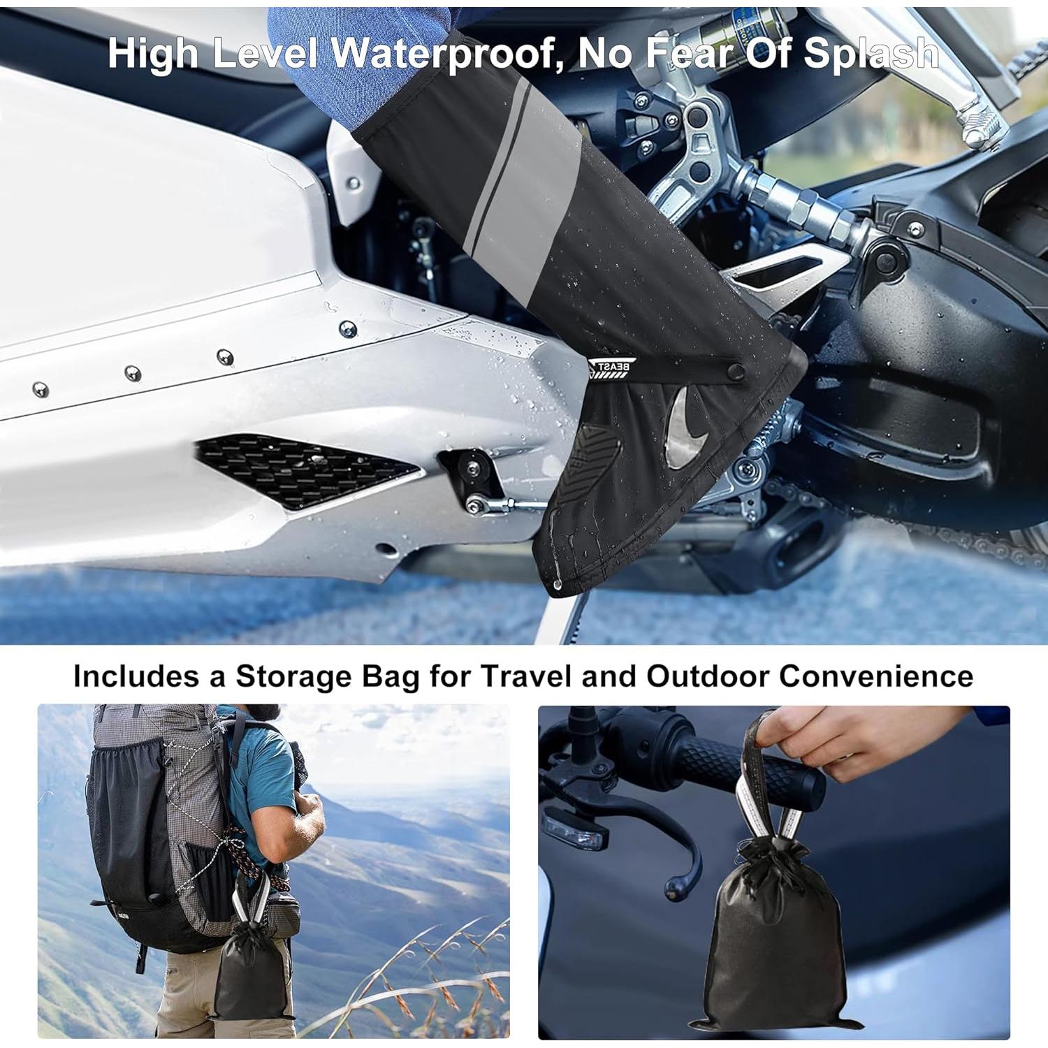 Cubiertas de Zapatos Impermeables CMILAI Unisex PVC Negro