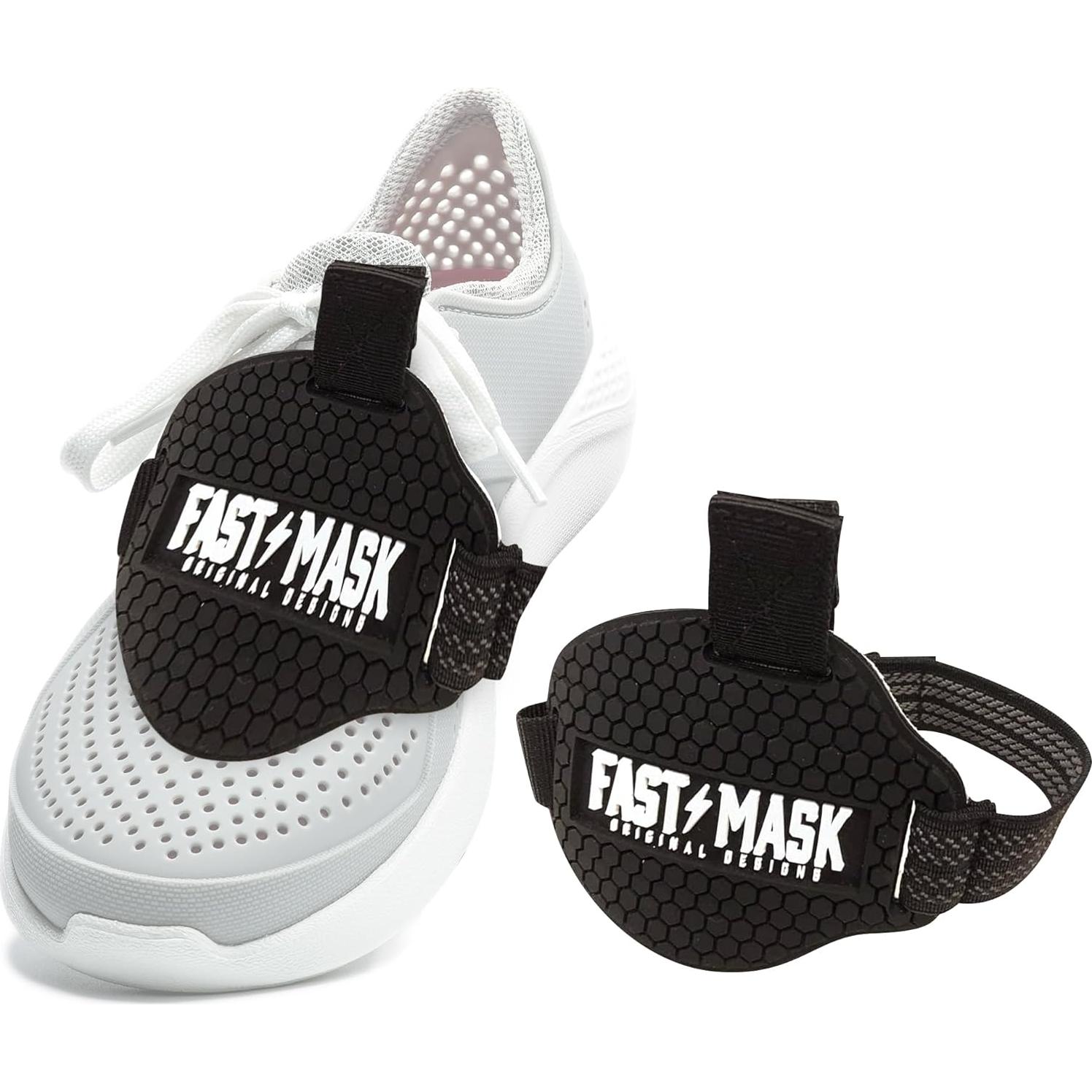 Almohadilla de Cambio para Motocicleta Fast Mask - Protector de Zapatos y Botas, Ajuste Universal, Goma Negra