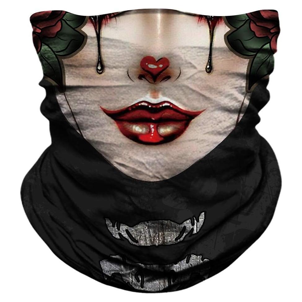 Máscara Facial de Calavera JOEYOUNG UV 3D para Motocicleta