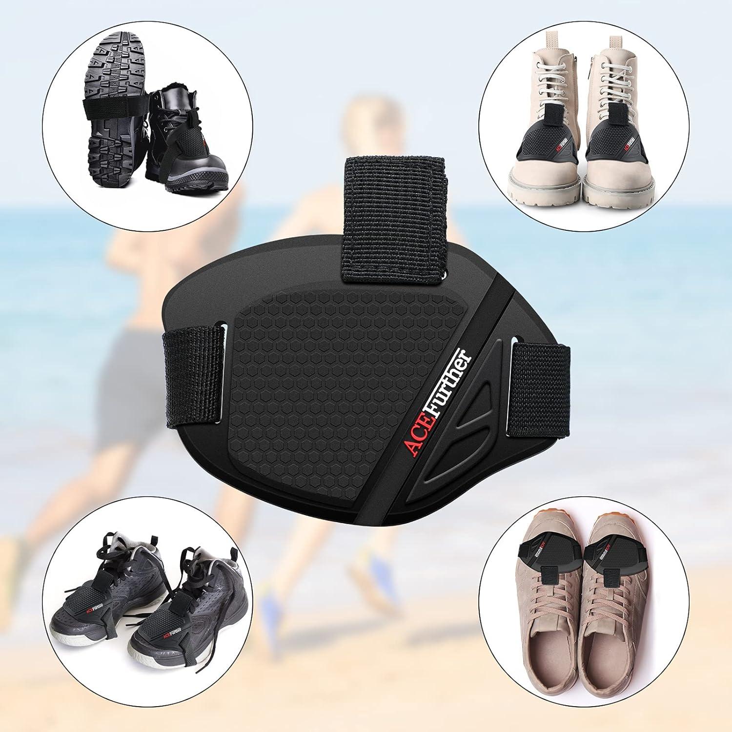 Protectores de Zapatos de Motocicleta Frienda - 2 Piezas Goma Negra