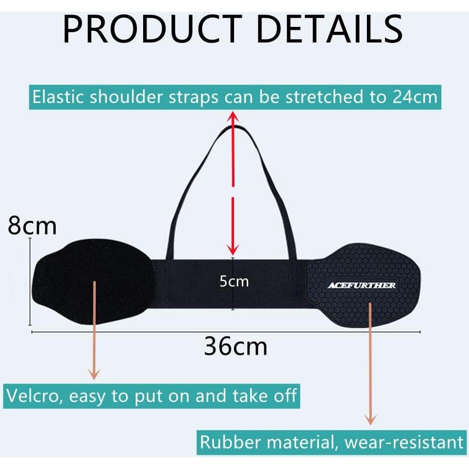 Protector de Zapatos para Motocicleta BoAn 2 Piezas - Negro