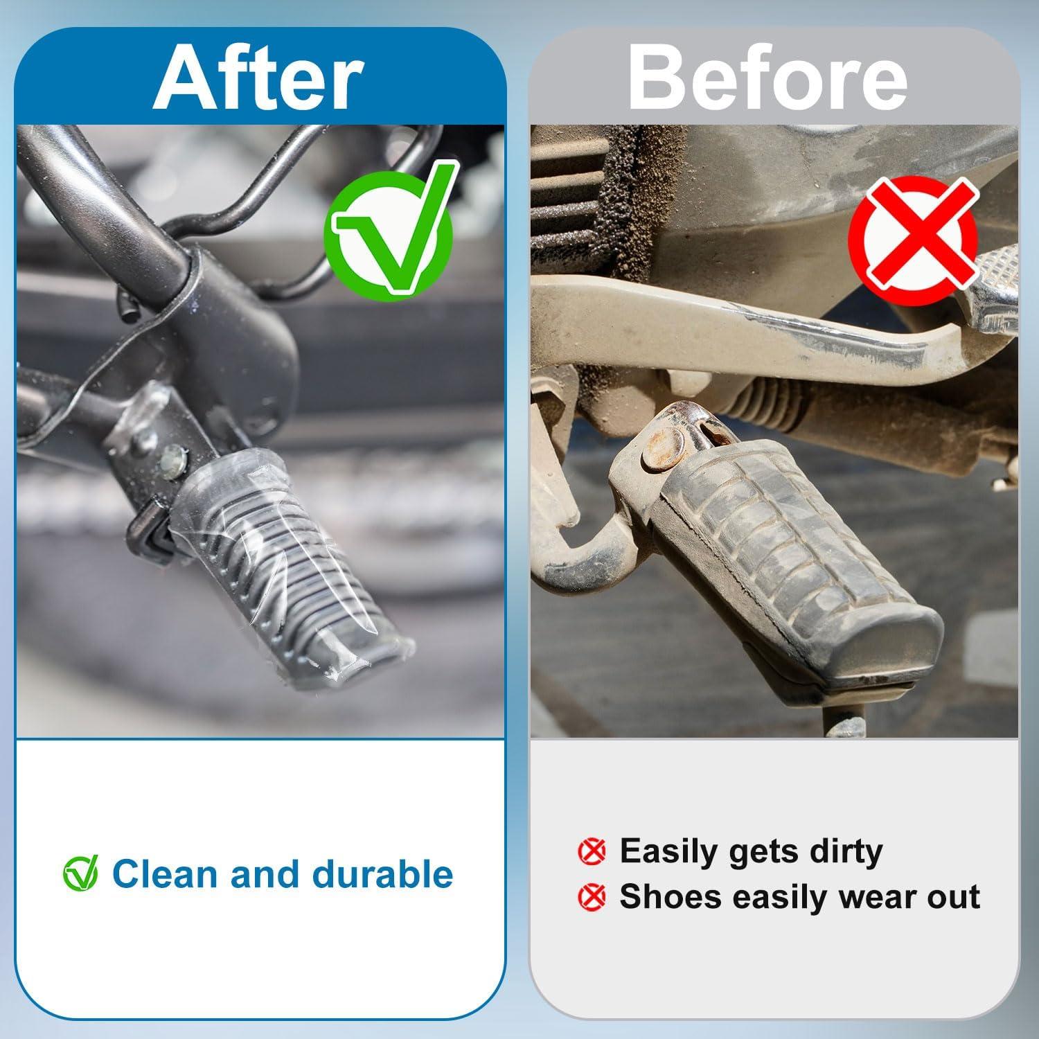 Cubiertas de Cambiador de Motocicleta Gosknor - 2 Piezas Transparentes