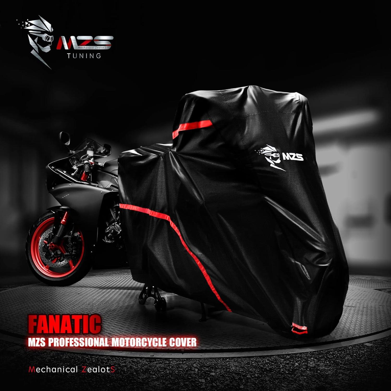 Cubierta de Motocicleta MZS Grande 86" Impermeable y Resistente