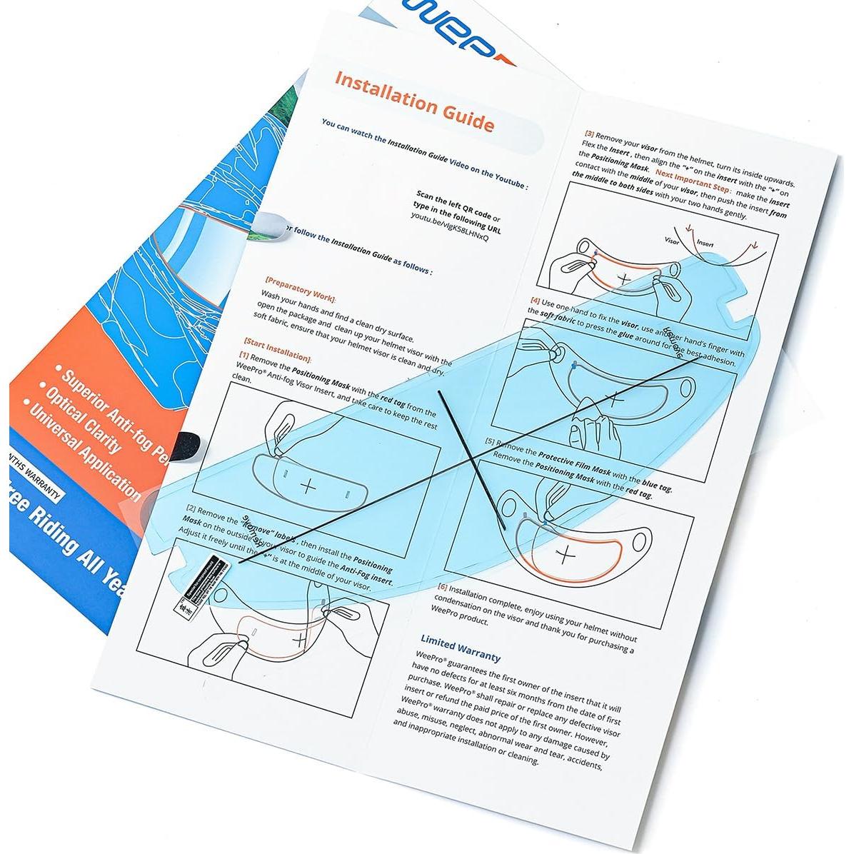 Película Antivaho Universal RVBASICS para Casco de Motocicleta