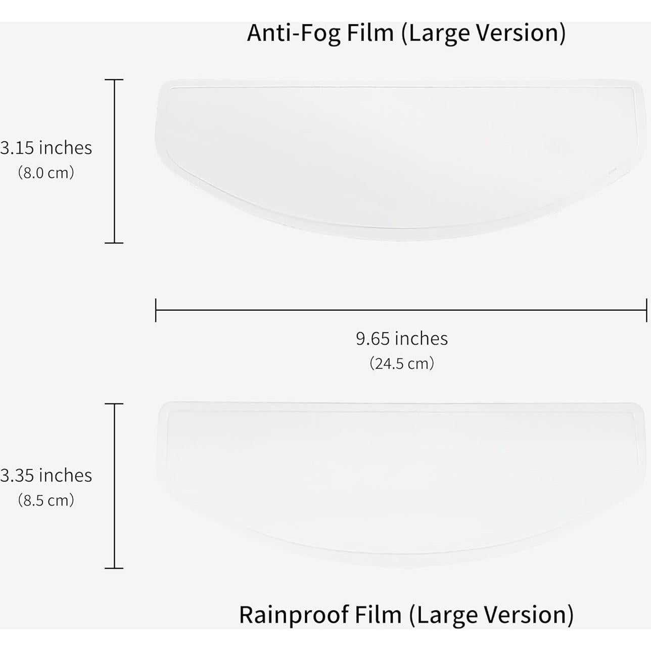 Visera Antivaho y Impermeable Artigree para Casco - 2 PCS
