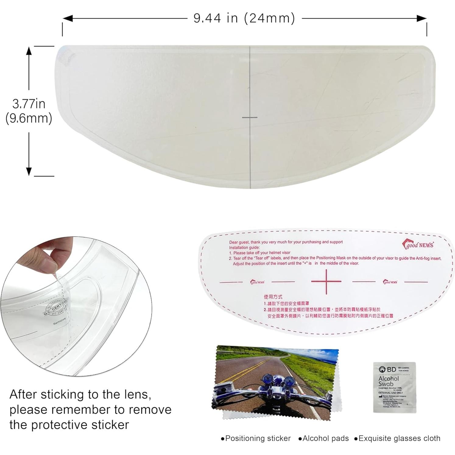 Película Antivaho TAC para Casco de Motocicleta XII WANG YE