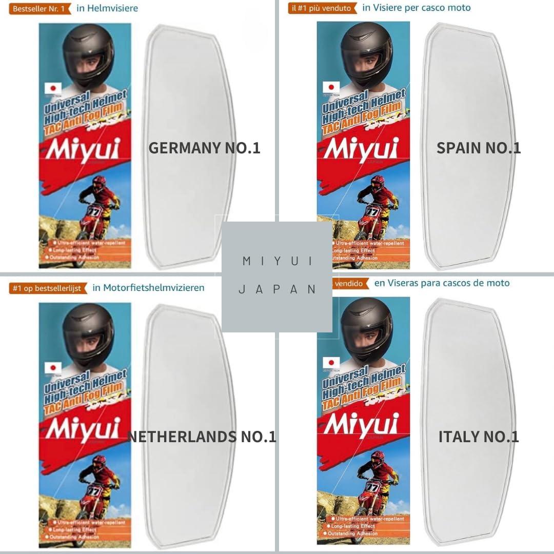 Película Antivaho para Casco de Motocicleta MIYUI JAPAN 32x11cm