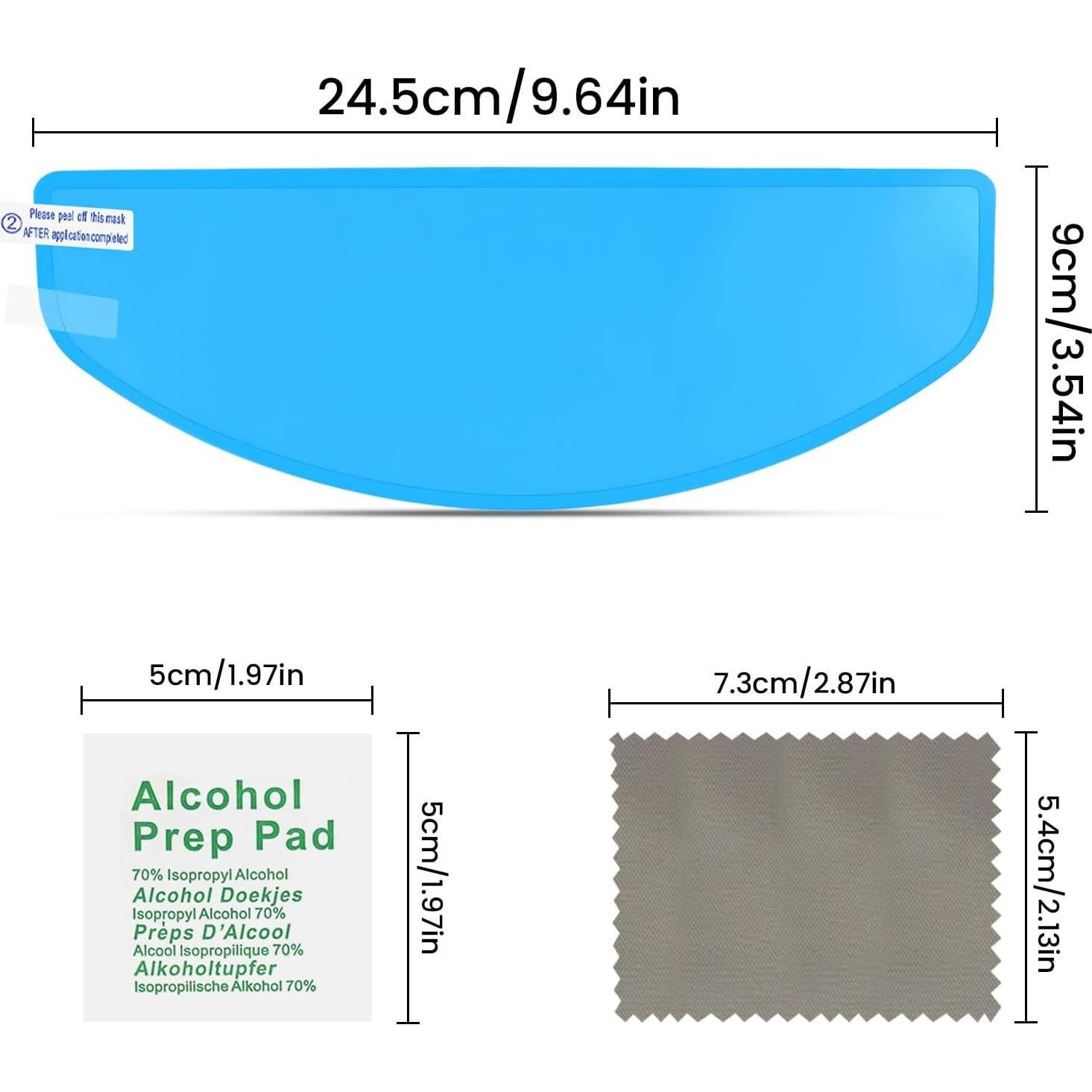 Película Antivaho Hidrofóbica Ygmylandbb para Casco de Motocicleta