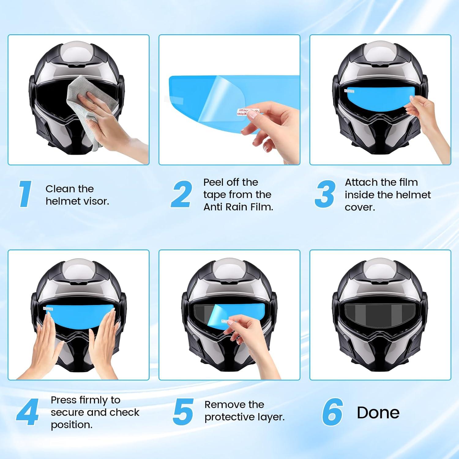 Película Antivaho Hidrofóbica Ygmylandbb para Casco de Motocicleta