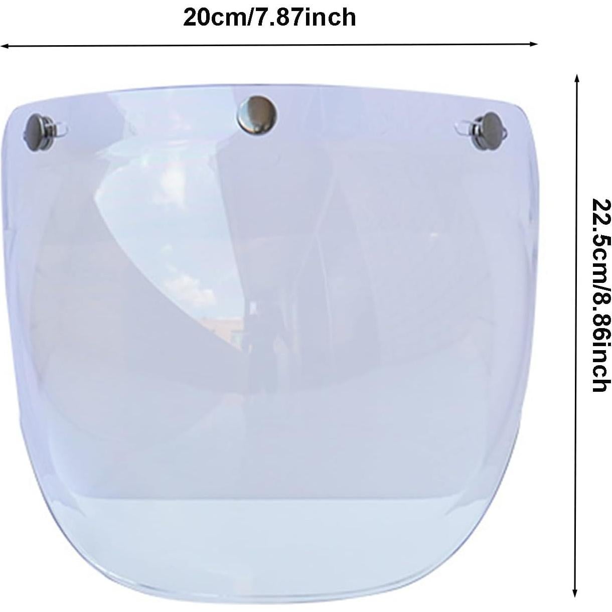 Visera de burbuja Reicyfang para casco de motocicleta UV