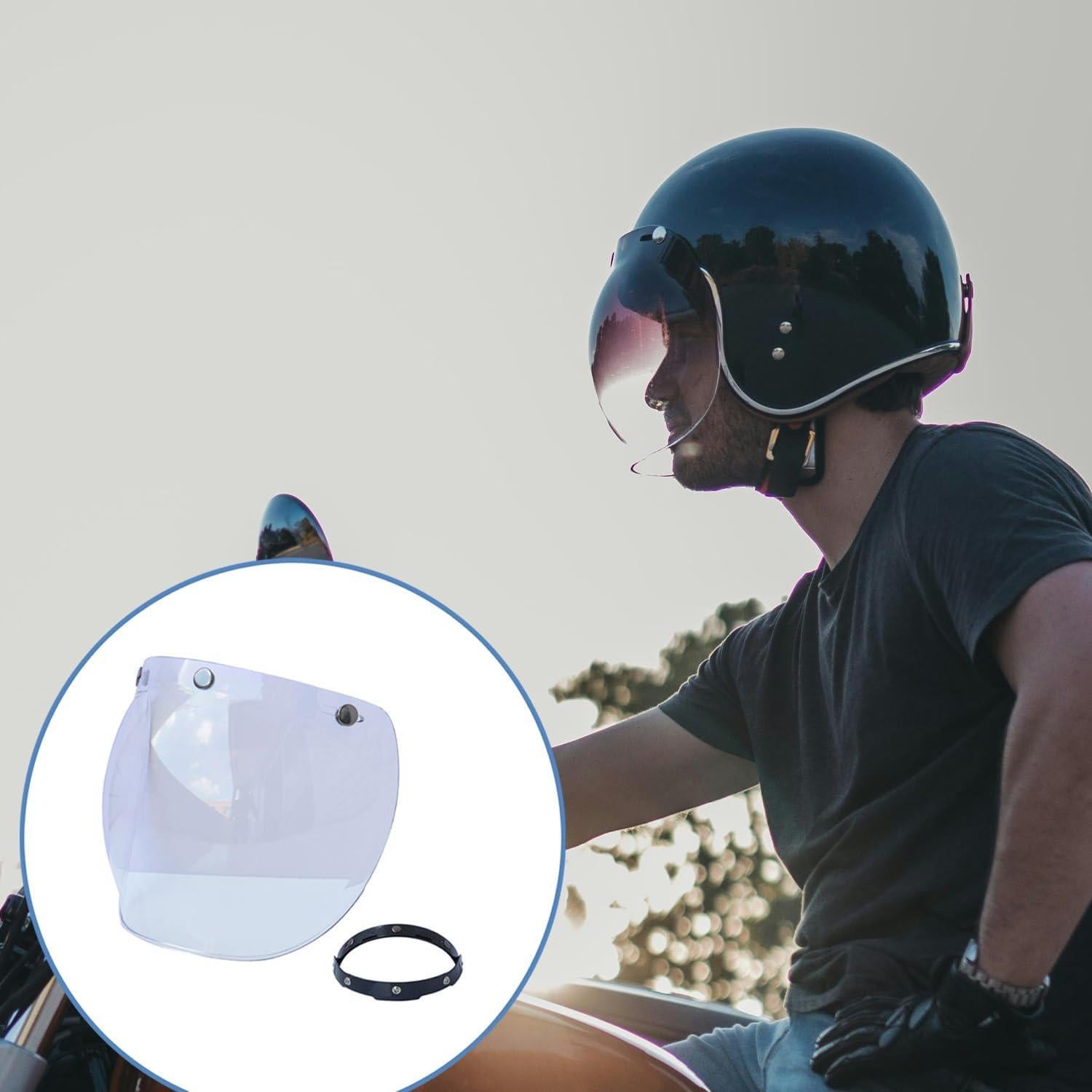 Visera de burbuja Reicyfang para casco de motocicleta UV