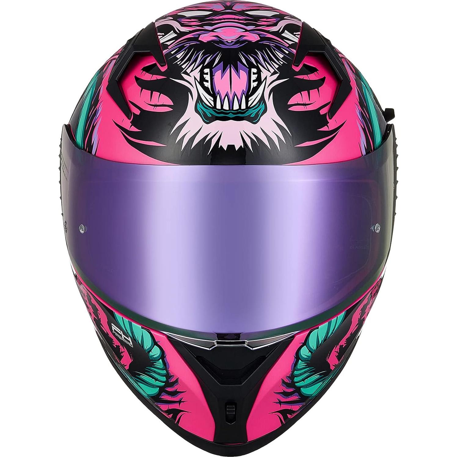 Visor Tinte Púrpura ILM Z501 para Casco de Motocicleta