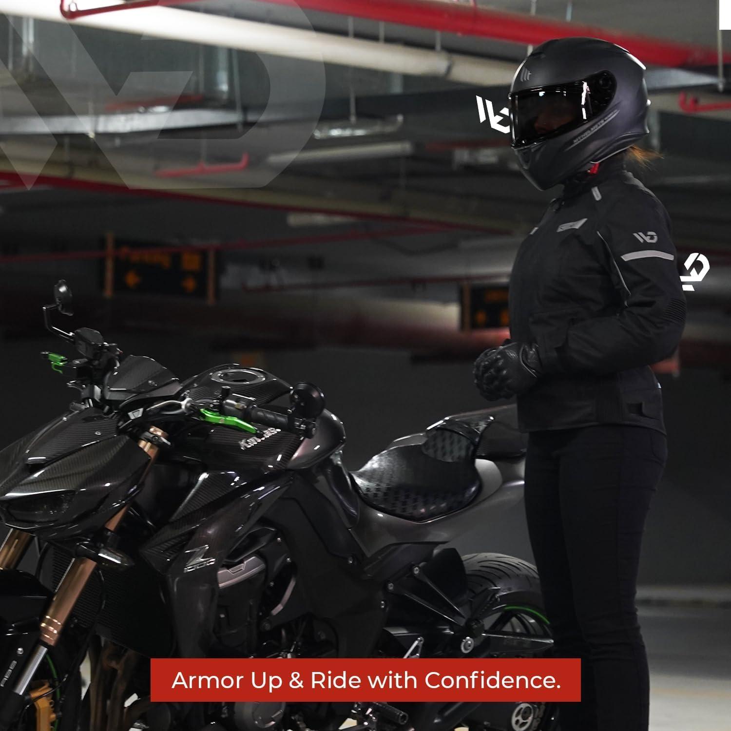 Chaqueta de motocicleta WD Vegas Lady para mujeres - Impermeable, Ajuste Slim, CE