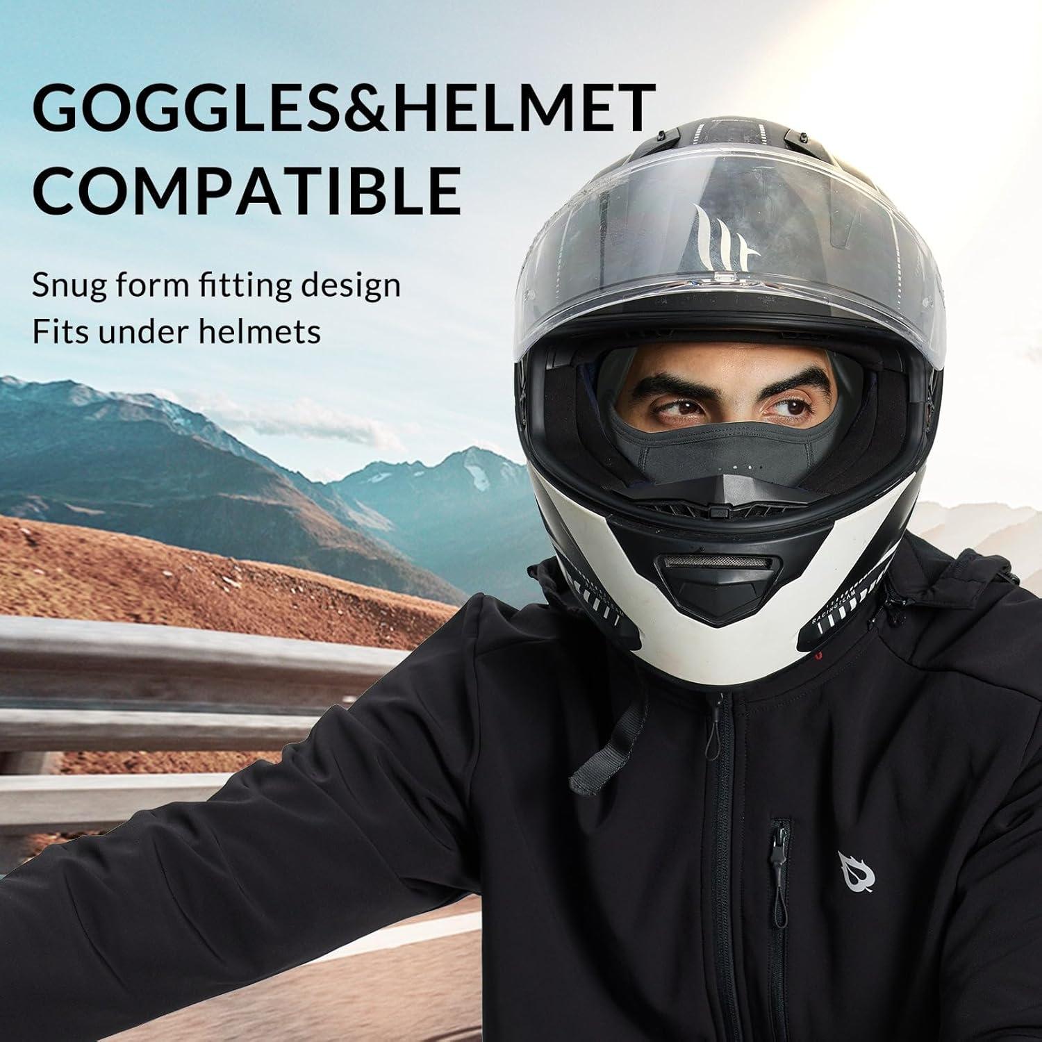 Baleaf Balaclava Máscara Facial Unisex Gris para Esquí y Motocicleta