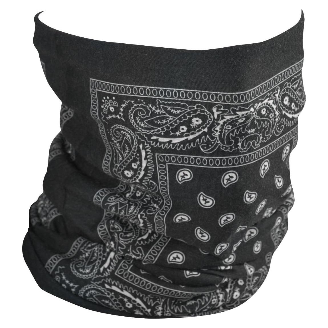 Tubo Motley Forrado Polar ZANheadgear Negro Paisley
