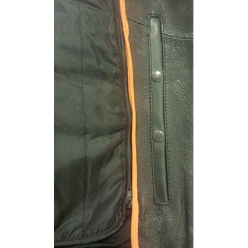 Chaqueta de Cuero Marrón Milwaukee 2X con Forro Térmico