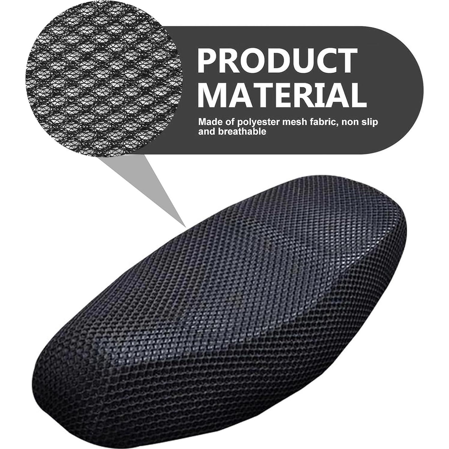 Cubierta de Asiento de Motocicleta Shakas Negra 61x94 cm