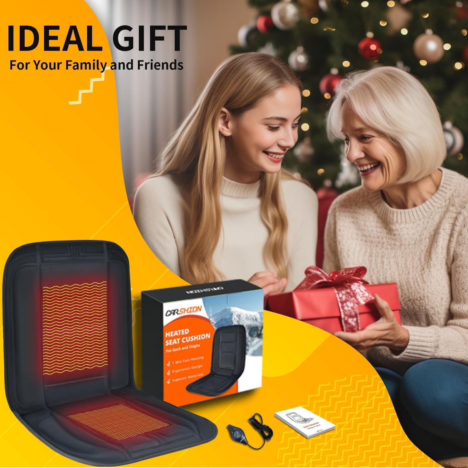 Funda de Asiento Calentada CARSHION 54x45 cm con Control Térmico