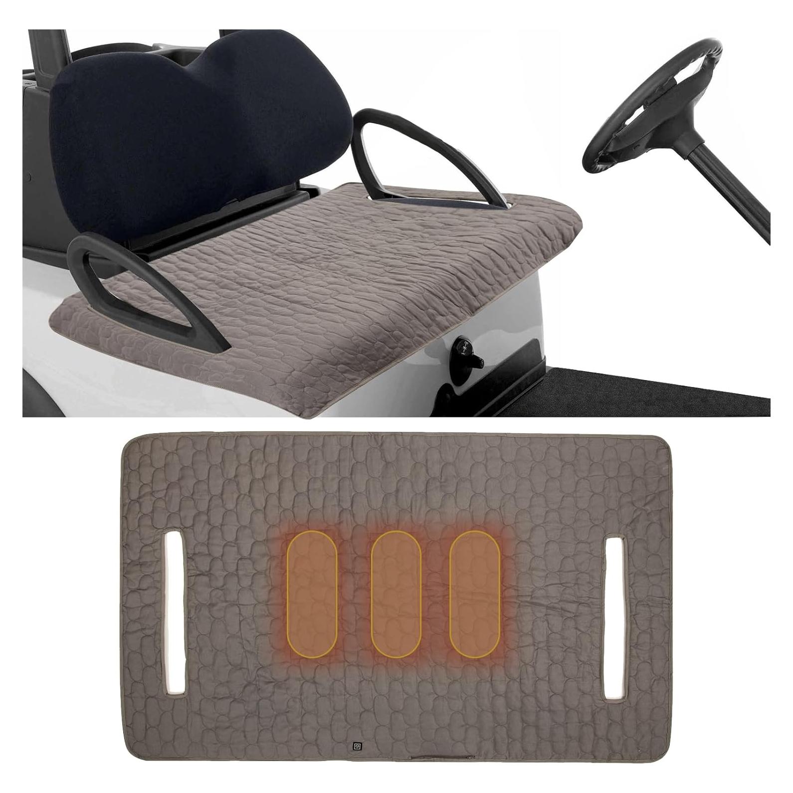 Cubierta de Asiento Calentada TUYUU para Carro de Golf 132x81cm