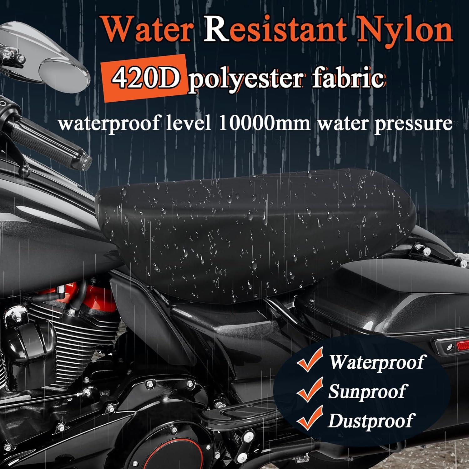 Funda para Asiento de Moto FOVPLUE Resistente al Agua 2 Personas