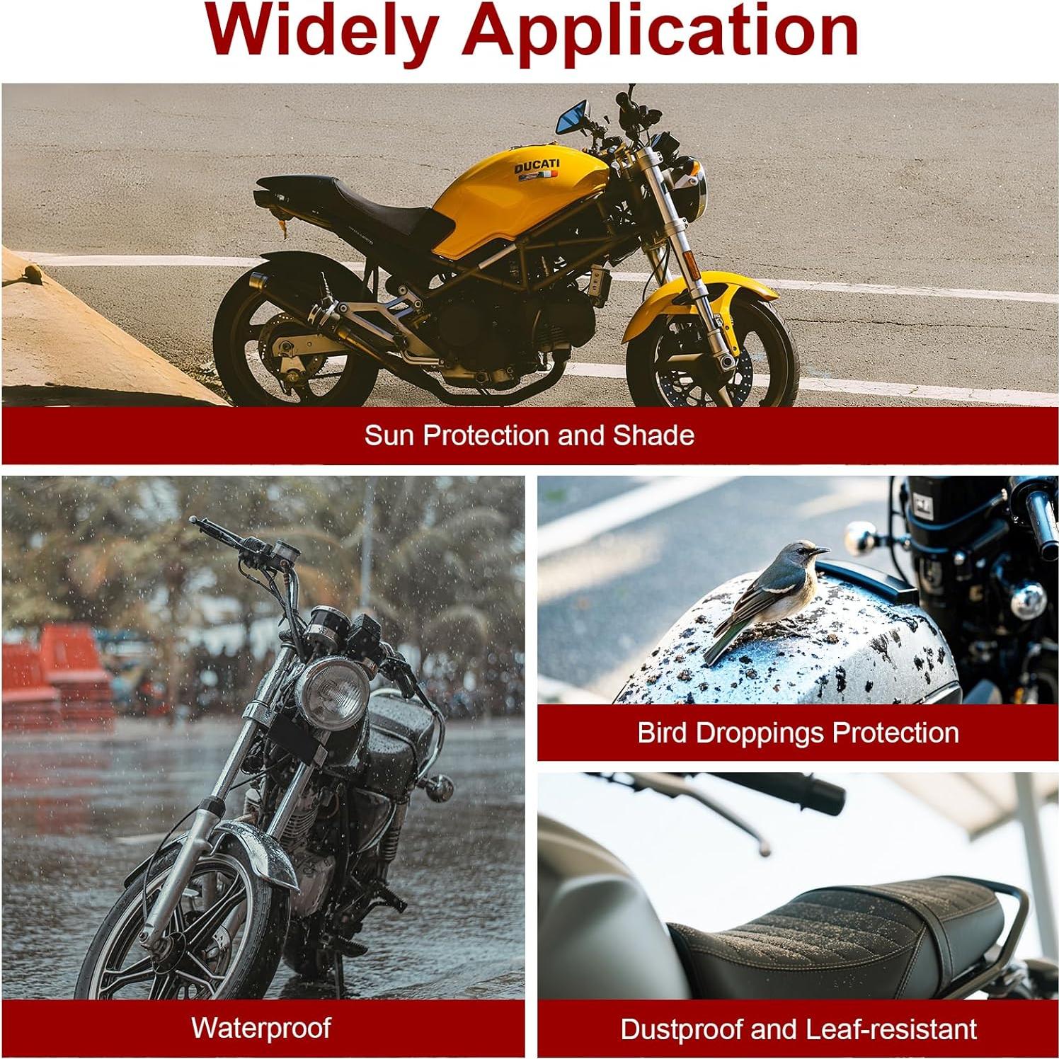 Cubierta de Asiento de Motocicleta Dream Apparel M Negra