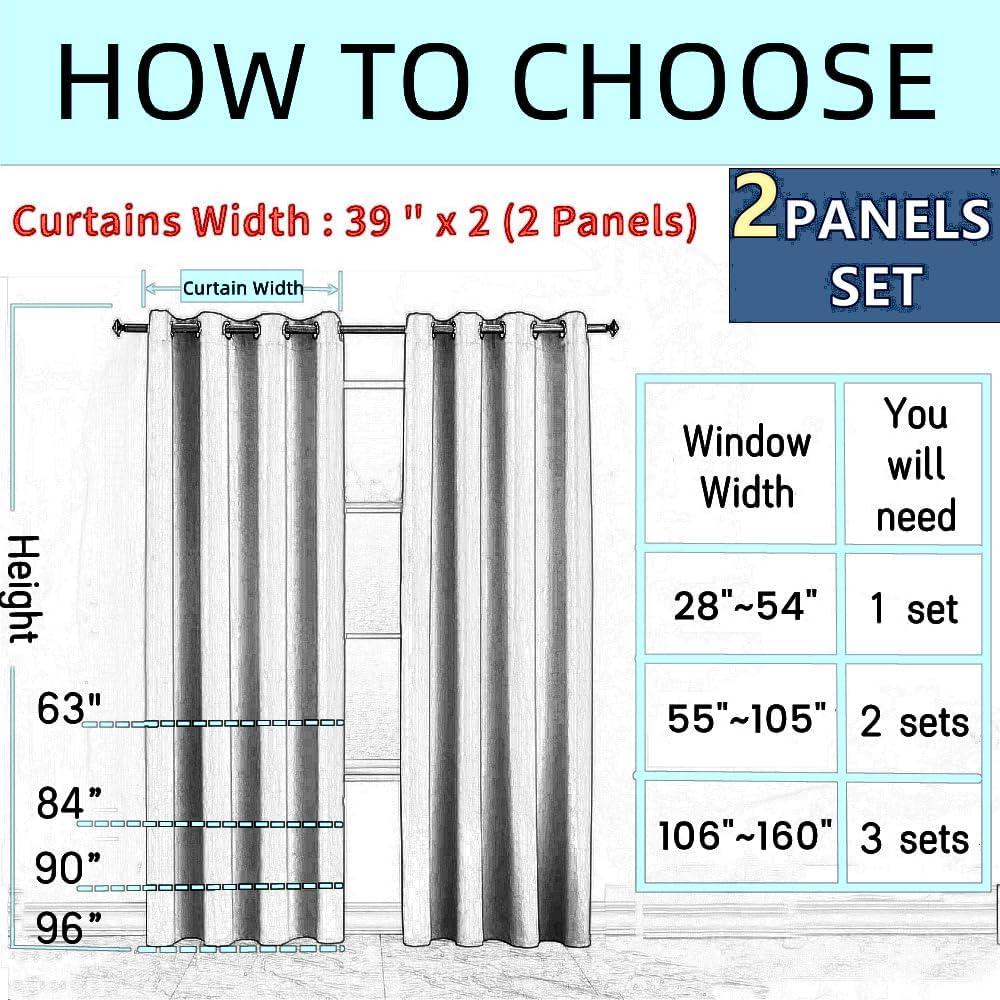 MYRU 1 Pair Dining Room Curtains,Kids Room Darkening Curtains,Room Decor for Childrens Bedroom Colorful Pencil (2 x 39x52 Inch)