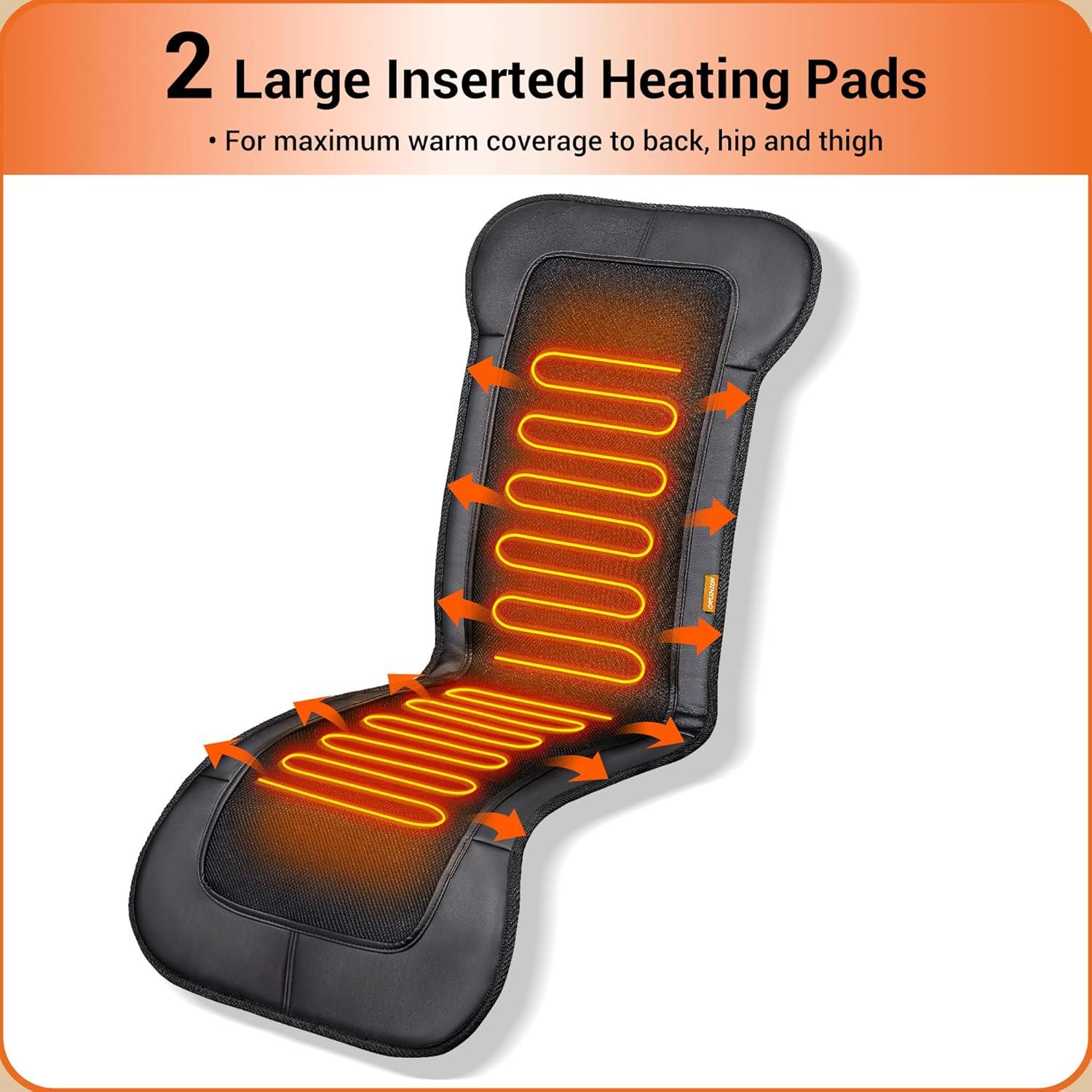 Cojín de Asiento Calefaccionado CARSHION 119.8 cm Negro