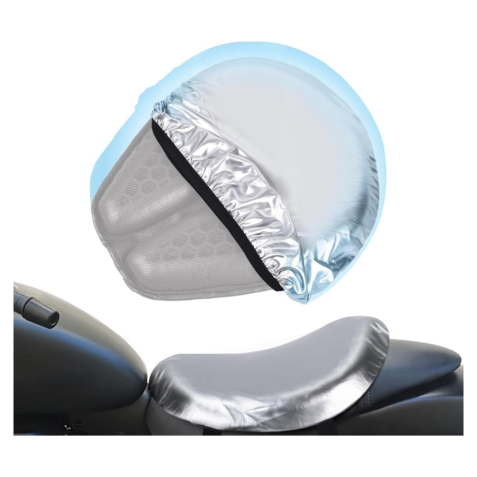 Funda Protectora para Asiento de Motocicleta TopGrit - 2 Paquetes, Impermeable y Universal