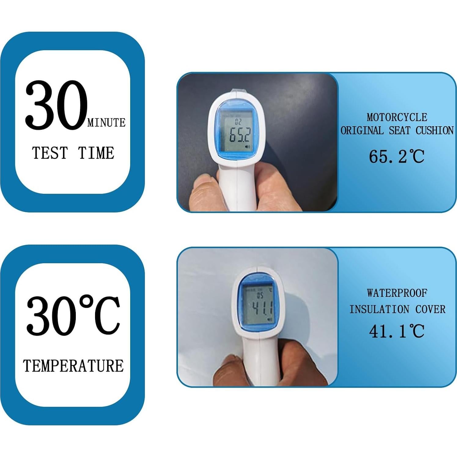 Funda Protectora para Asiento de Motocicleta TopGrit - 2 Paquetes, Impermeable y Universal