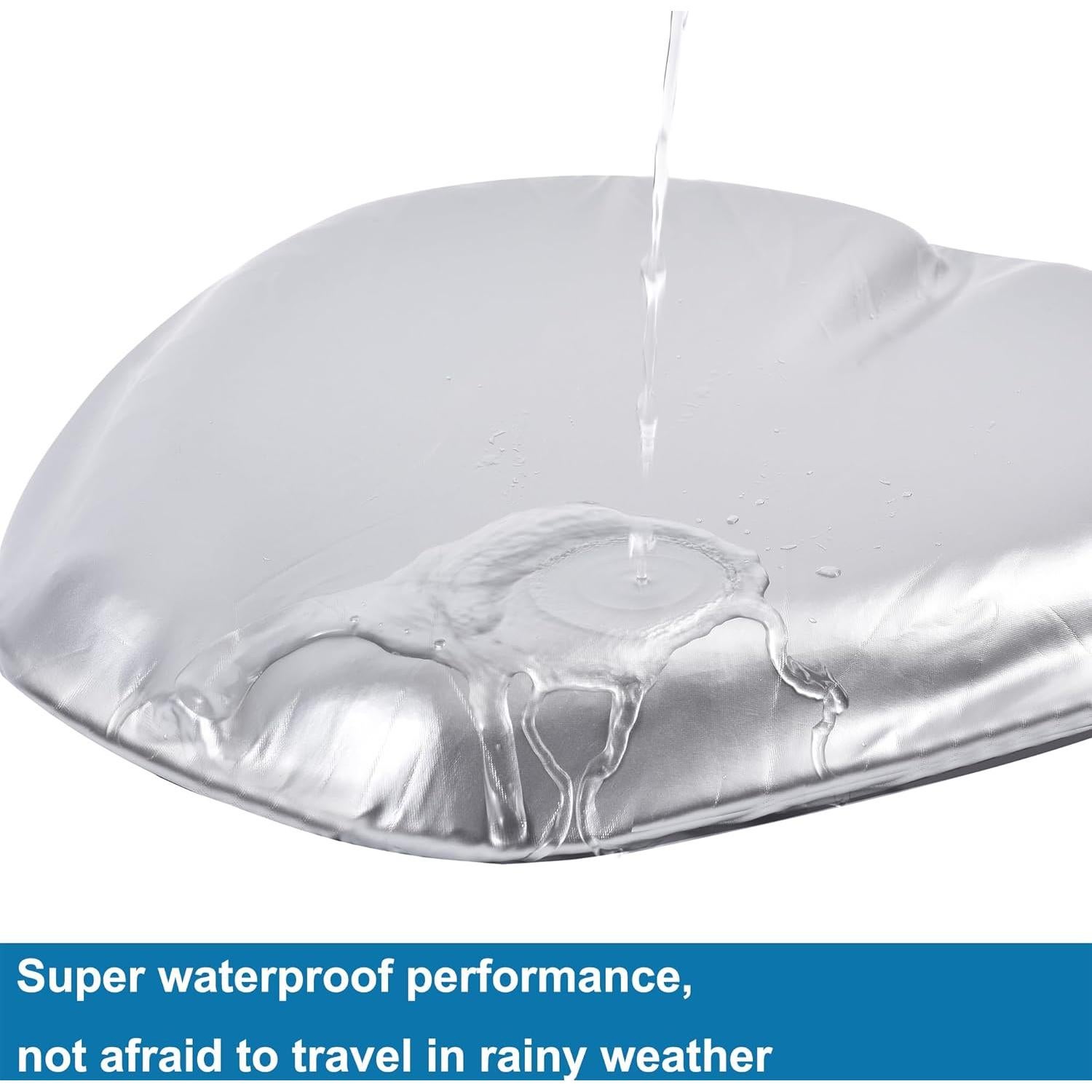 Funda Protectora para Asiento de Motocicleta TopGrit - 2 Paquetes, Impermeable y Universal